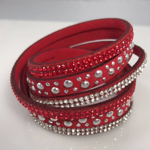 Red Double Wrap Bracelet - Picture 1 of 1
